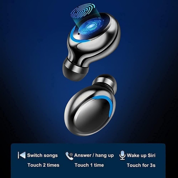Wireless Headphones- Bluetooth In Ear-Waterproof-Battery Case Charger 5.3 Chip - Picture 2 of 7